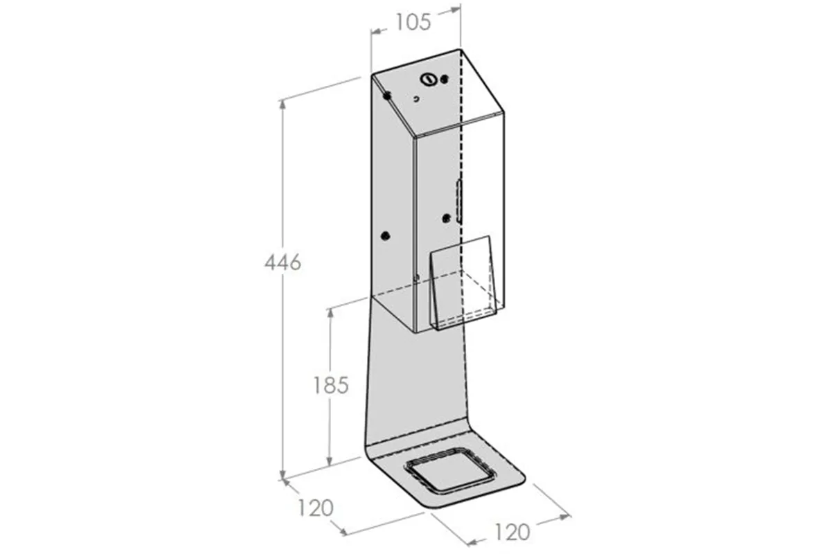 Dozownik mydła w pianie MERIDA STELLA BLACK LINE MAXI na jednorazowe wkłady 700 g, czarny
 Merida DSC206