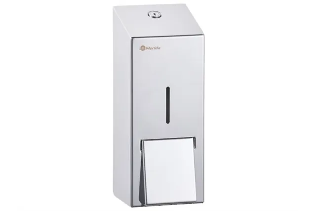 Dozownik mydła w pianie MERIDA STELLA MAXI, na jednorazowe wkłady 700 g z pompką spieniającą, stal polerowana
 Merida DSP206