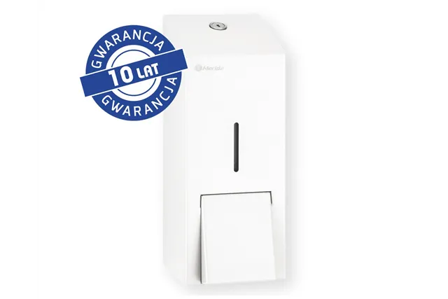 Dozownik mydła w pianie MERIDA STELLA WHITE LINE MAXI na jednorazowe wkłady 700 g, biały
 Merida DSB207