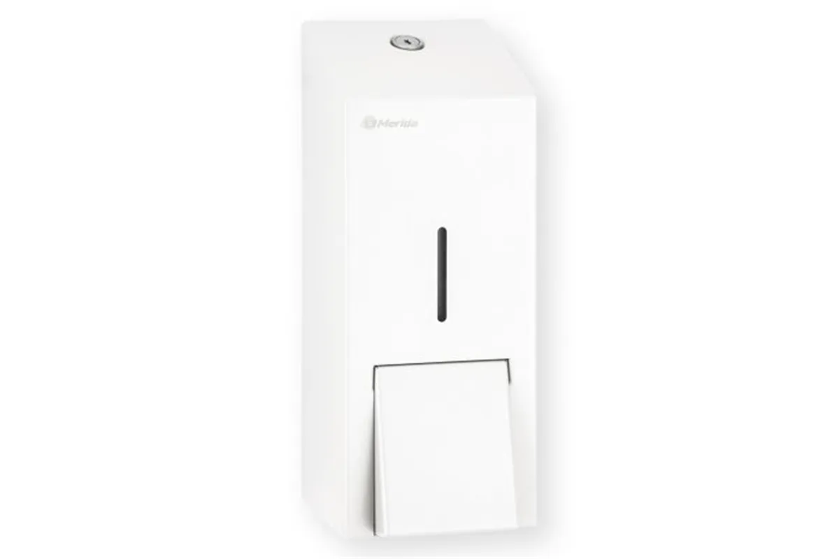 Dozownik mydła w pianie MERIDA STELLA WHITE LINE MAXI na jednorazowe wkłady 700 g, biały
 Merida DSB207