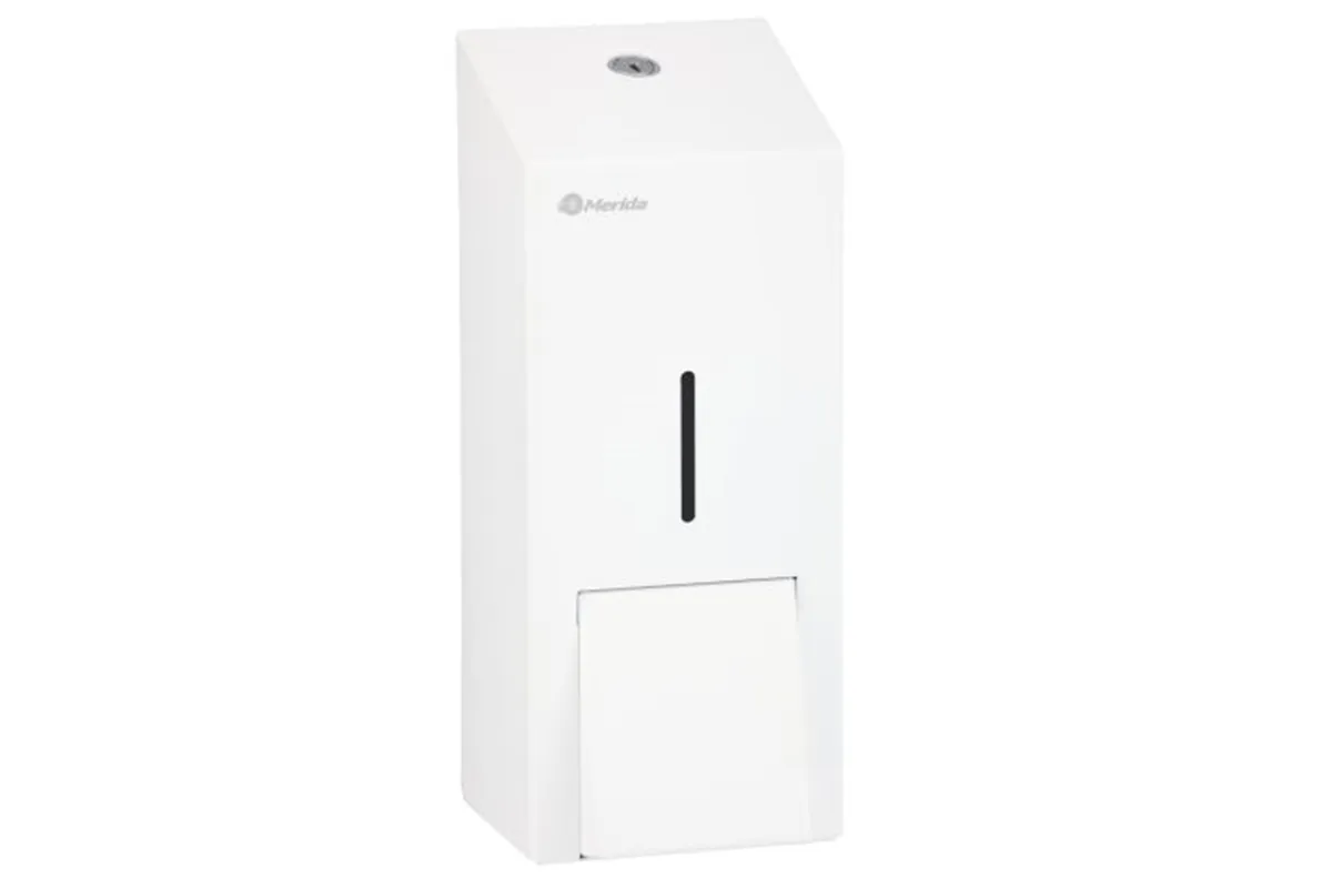 Dozownik mydła w pianie MERIDA STELLA WHITE LINE MAXI na jednorazowe wkłady 700 g, biały
 Merida DSB207