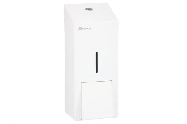 Dozownik mydła w pianie MERIDA STELLA WHITE LINE MAXI na jednorazowe wkłady 700 g, biały
 Merida DSB207