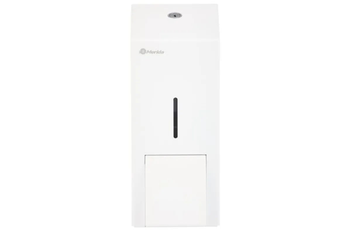 Dozownik mydła w pianie MERIDA STELLA WHITE LINE MAXI na jednorazowe wkłady 700 g, biały
 Merida DSB207