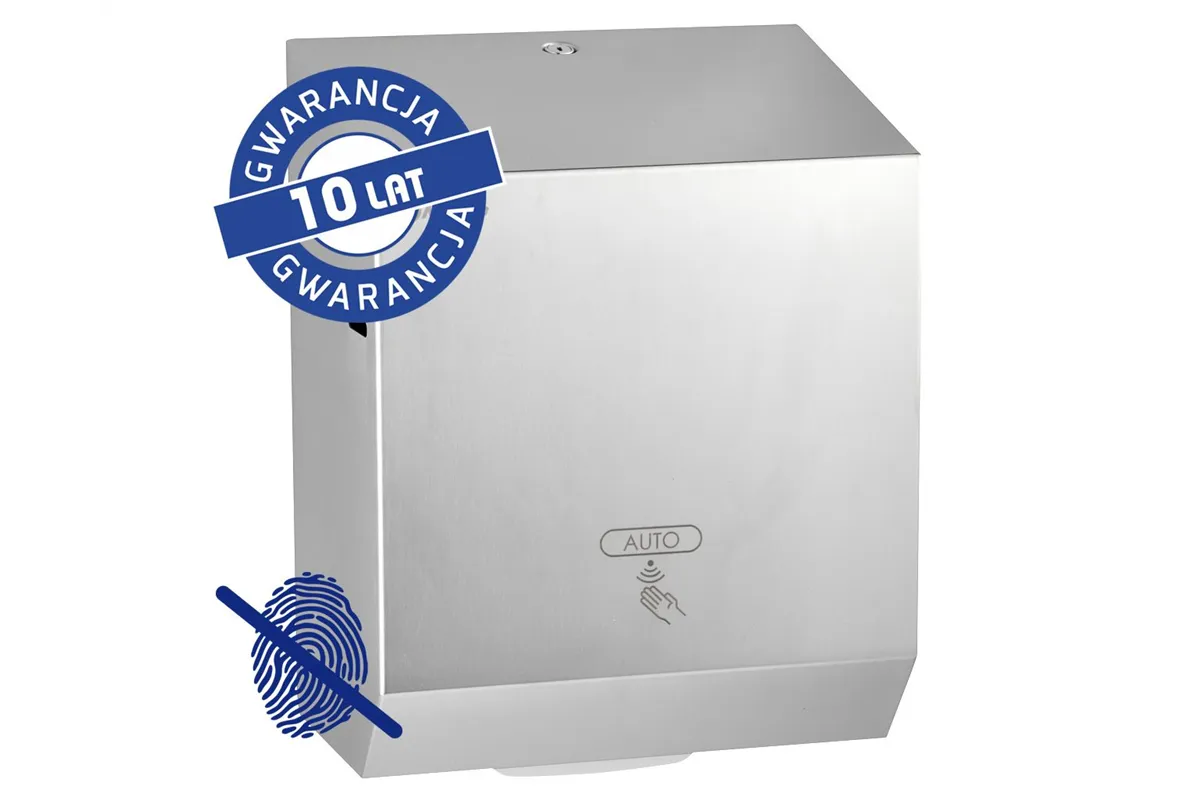 Automatyczny podajnik ręczników w rolach MERIDA STELLA Anti-FingerPrint AUTOMATIC MAXI, stal matowa z powłoką AFP
 CSM573