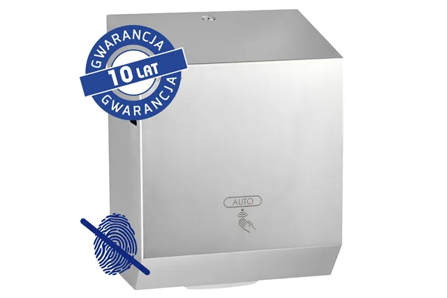 Automatyczny podajnik ręczników w rolach MERIDA STELLA Anti-FingerPrint AUTOMATIC MAXI, stal matowa z powłoką AFP
 CSM573