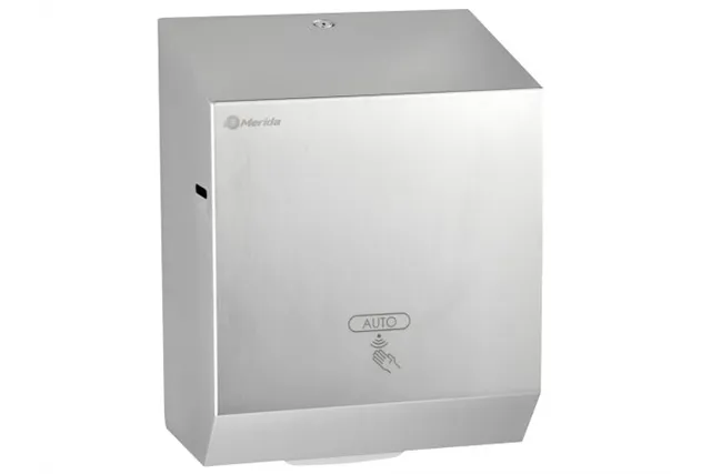 Automatyczny podajnik ręczników w rolach MERIDA STELLA Anti-FingerPrint AUTOMATIC MAXI, stal matowa z powłoką AFP
 CSM573