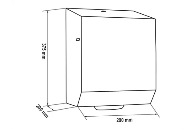 Automatyczny podajnik ręczników w rolach MERIDA STELLA Anti-FingerPrint AUTOMATIC MAXI, stal matowa z powłoką AFP
 CSM573