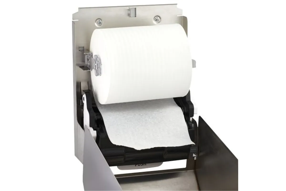 Automatyczny podajnik ręczników w rolach MERIDA STELLA Anti-FingerPrint AUTOMATIC MAXI, stal matowa z powłoką AFP
 CSM573