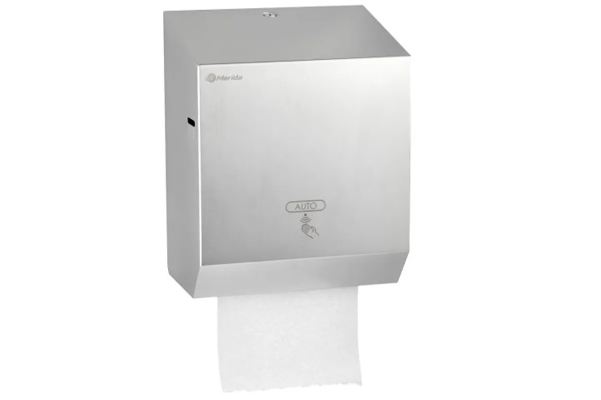 Automatyczny podajnik ręczników w rolach MERIDA STELLA Anti-FingerPrint AUTOMATIC MAXI, stal matowa z powłoką AFP
 CSM573