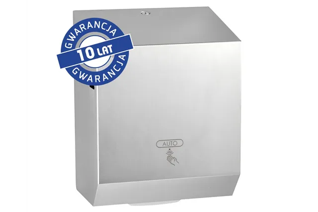 Automatyczny bezdotykowy podajnik ręczników papierowych w rolach MERIDA STELLA AUTOMATIC MAXI, stal polerowana
 Merida CSP503