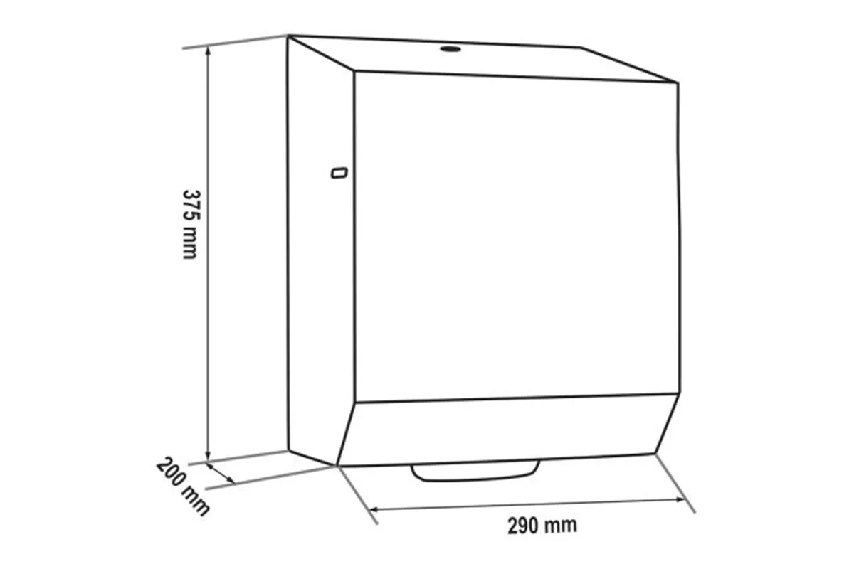 Automatyczny bezdotykowy podajnik ręczników papierowych w rolach MERIDA STELLA BLACK LINE AUTOMATIC MAXI, czarny
 Merida CSC503