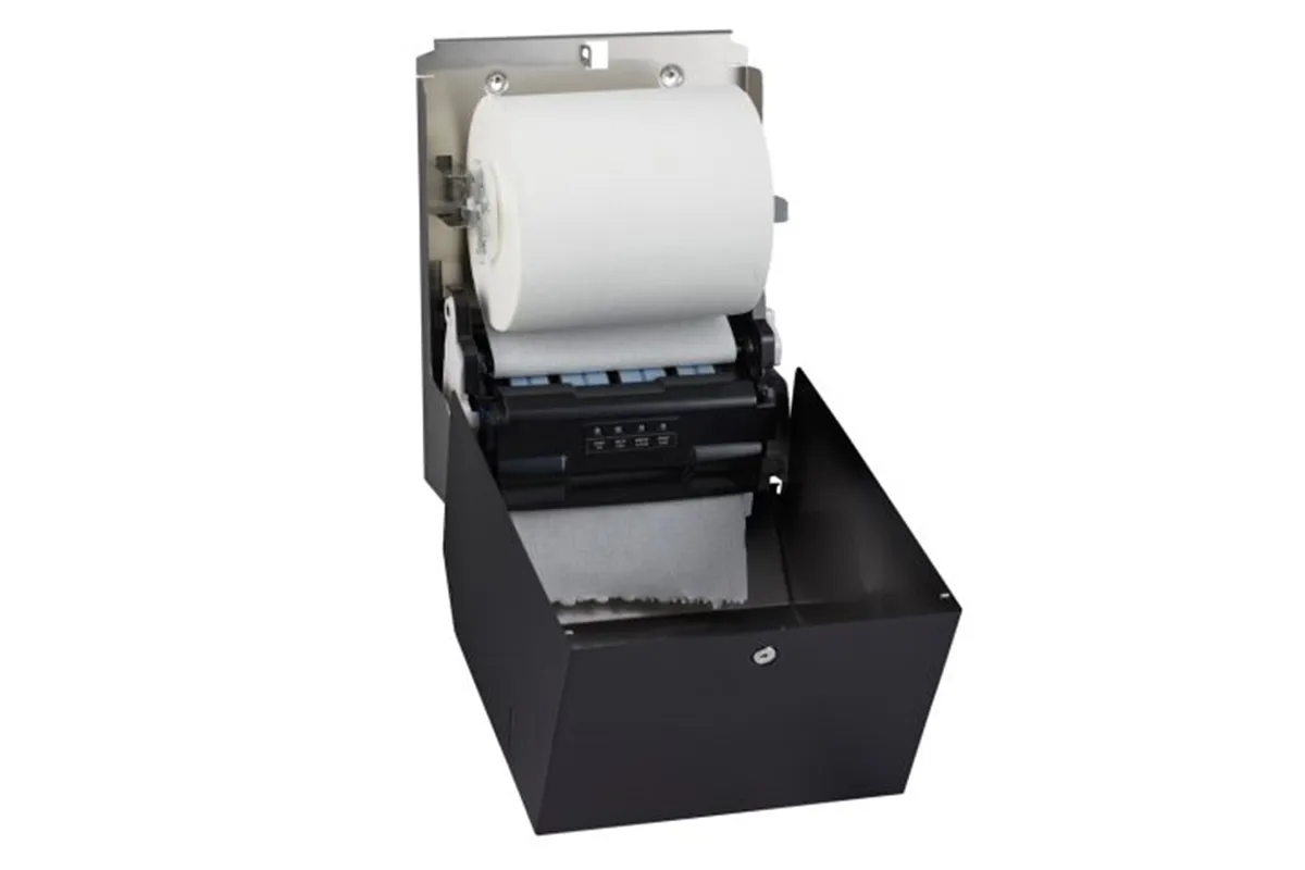 Automatyczny bezdotykowy podajnik ręczników papierowych w rolach MERIDA STELLA BLACK LINE AUTOMATIC MAXI, czarny
 Merida CSC503