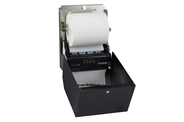 Automatyczny bezdotykowy podajnik ręczników papierowych w rolach MERIDA STELLA BLACK LINE AUTOMATIC MAXI, czarny
 Merida CSC503