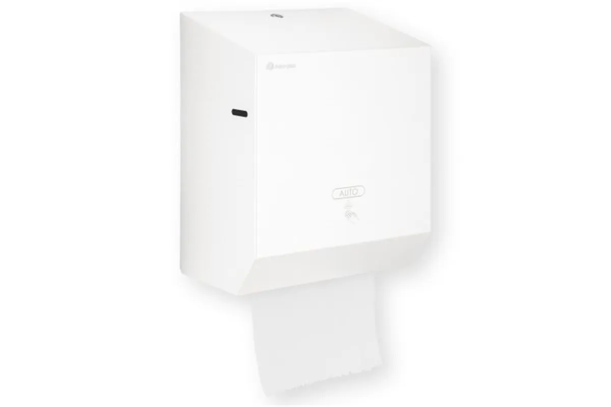 Automatyczny bezdotykowy podajnik ręczników papierowych w rolach MERIDA STELLA WHITE LINE AUTOMATIC MAXI, biały
 Merida CSB503