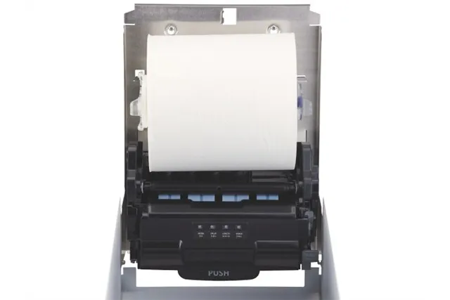 Automatyczny bezdotykowy podajnik ręczników papierowych w rolach MERIDA STELLA WHITE LINE AUTOMATIC MAXI, biały
 Merida CSB503