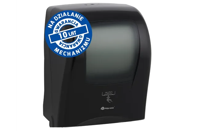 Automatyczny bezdotykowy podajnik ręczników papierowych w roli MERIDA ONE AUTOMATIC MAXI, tworzywo ABS, czarny
 Merida CEC501