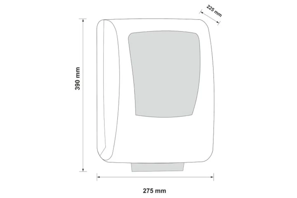 Automatyczny bezdotykowy podajnik ręczników papierowych w roli MERIDA ONE AUTOMATIC MAXI, tworzywo ABS, czarny
 Merida CEC501