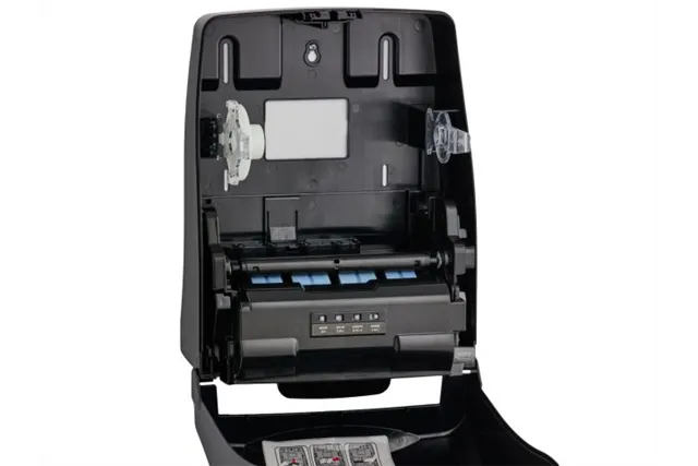 Automatyczny bezdotykowy podajnik ręczników papierowych w roli MERIDA ONE AUTOMATIC MAXI, tworzywo ABS, czarny
 Merida CEC501