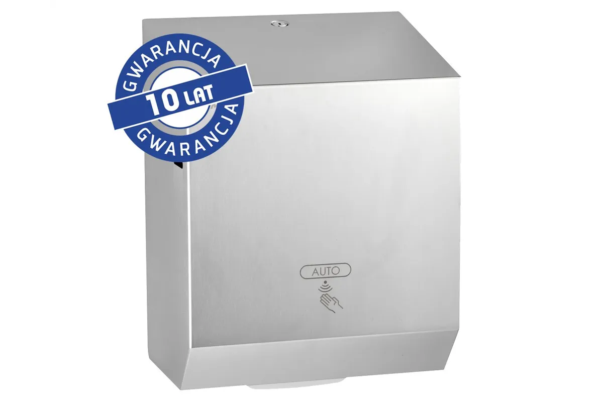 Automatyczny bezdotykowy podajnik ręczników papierowych w roli MERIDA STELLA AUTOMATIC MAXI, stal matowa
 Merida CSM503