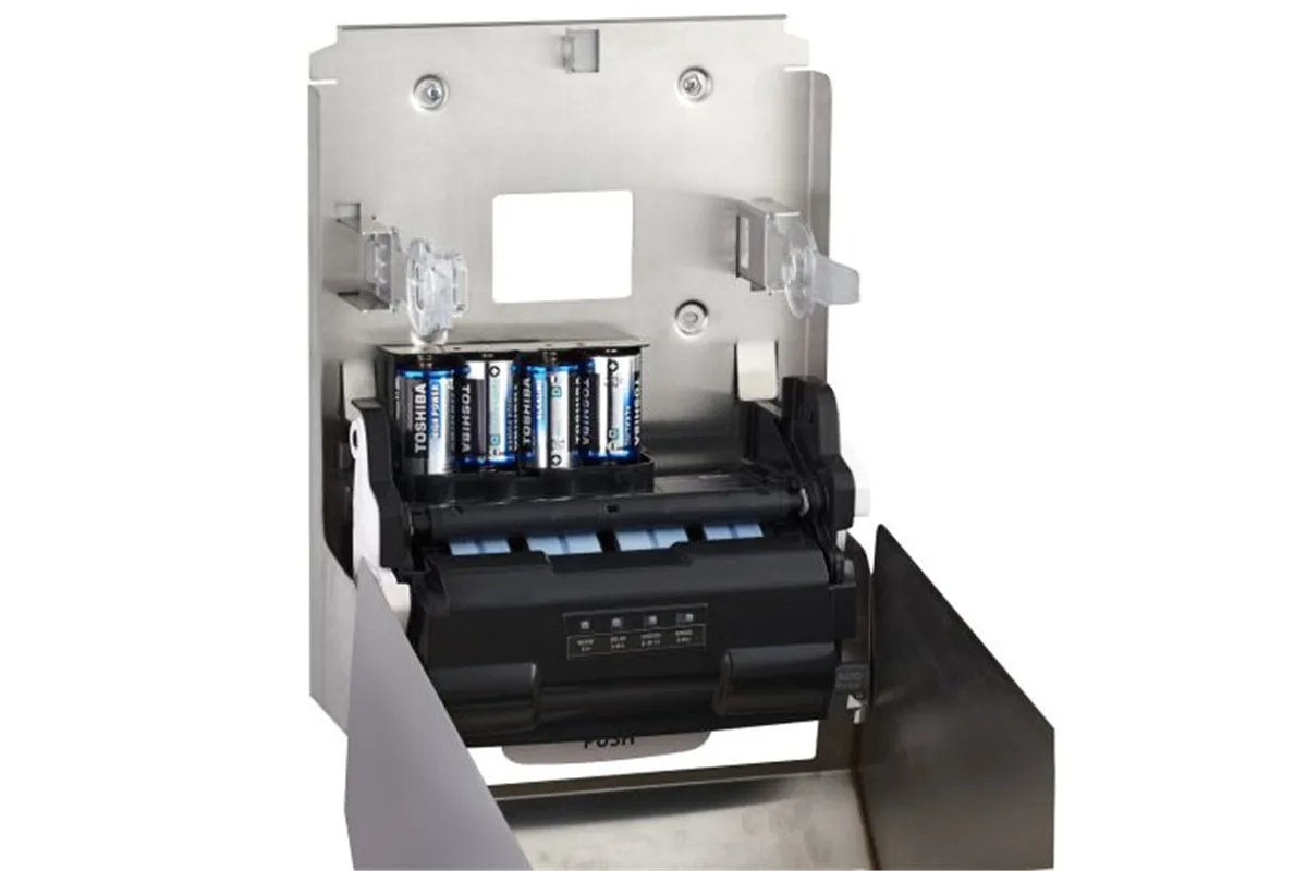 Automatyczny bezdotykowy podajnik ręczników papierowych w roli MERIDA STELLA AUTOMATIC MAXI, stal matowa
 Merida CSM503