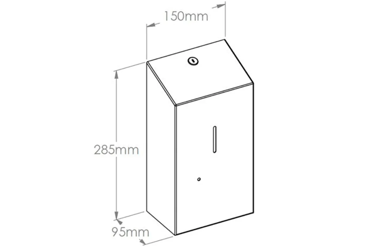 Bezdotykowy dozownik mydła w pianie MERIDA STELLA AUTOMATIC Anti-FingerPrint na wkłady 1000g stal matowa powłoka AFP
 DSM279