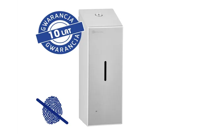 Bezdotykowy automatyczny dozownik mydła w pianie MERIDA STELLA AUTOMATIC SLIM Anti-FingerPrint stal matowa z powłoką AFP
 DSM29
