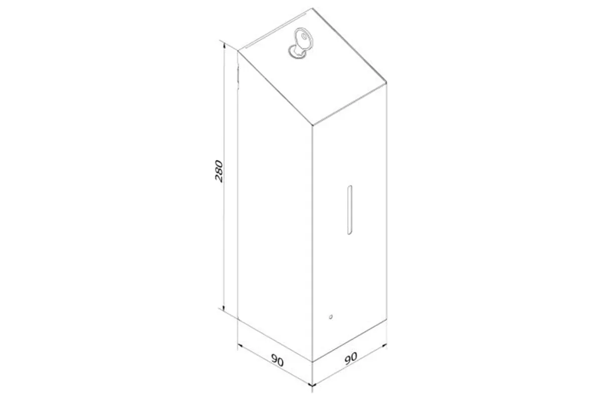 Bezdotykowy automatyczny dozownik mydła w pianie MERIDA STELLA AUTOMATIC SLIM Anti-FingerPrint stal matowa z powłoką AFP
 DSM29