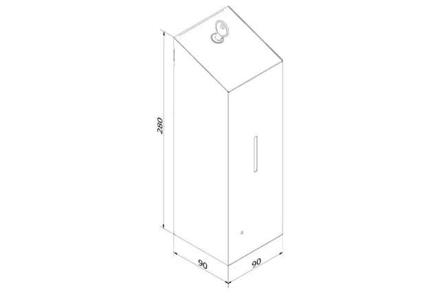 Bezdotykowy automatyczny dozownik mydła w pianie MERIDA STELLA AUTOMATIC SLIM Anti-FingerPrint stal matowa z powłoką AFP
 DSM29