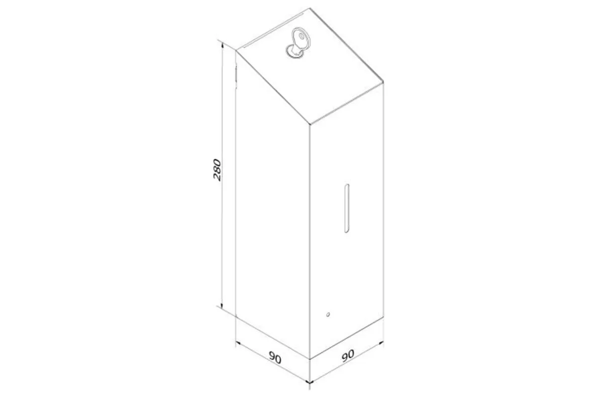 Bezdotykowy automatyczny dozownik mydła w pianie MERIDA STELLA AUTOMATIC SLIM WHITE LINE na wkłady 800ml biały
 DSB220