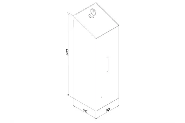 Bezdotykowy automatyczny dozownik mydła w pianie MERIDA STELLA AUTOMATIC SLIM WHITE LINE na wkłady 800ml biały
 DSB220