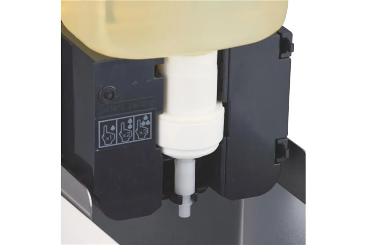 Bezdotykowy automatyczny dozownik mydła w pianie, MERIDA STELLA WHITE LINE AUTOMATIC na jednorazowe wkłady 1000 g, biały
 DSB20