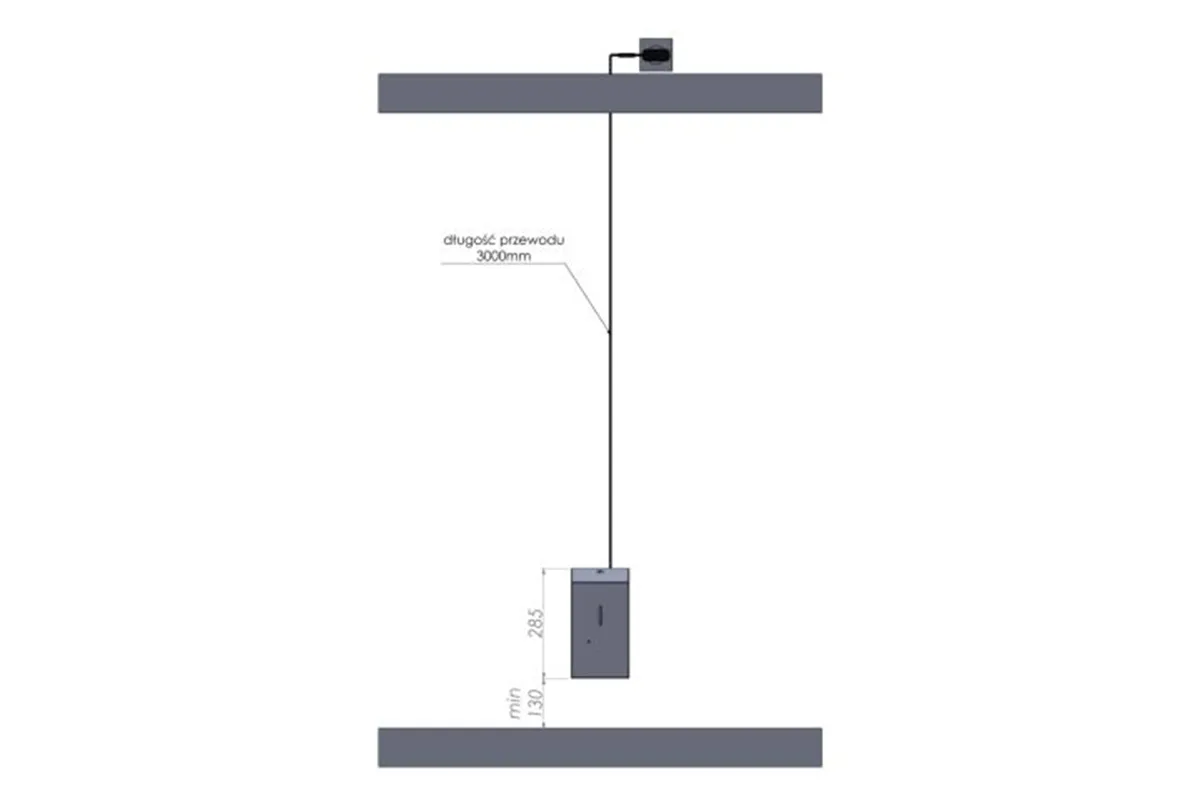 Bezdotykowy automatyczny dozownik mydła w pianie, MERIDA STELLA WHITE LINE AUTOMATIC na jednorazowe wkłady 1000 g, biały
 DSB20