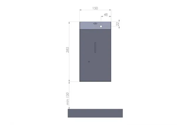 Bezdotykowy automatyczny dozownik mydła w pianie, MERIDA STELLA WHITE LINE AUTOMATIC na jednorazowe wkłady 1000 g, biały
 DSB20
