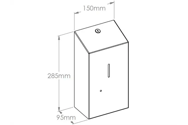 Bezdotykowy automatyczny dozownik mydła w płynie MERIDA STELLA AUTOMATIC AntiFingerPrint  1000ml stal matowa powłoka AFP
 DSM17