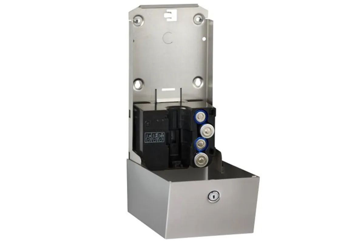 Bezdotykowy automatyczny dozownik mydła w płynie MERIDA STELLA AUTOMATIC AntiFingerPrint  1000ml stal matowa powłoka AFP
 DSM17