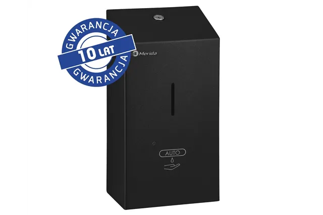 Bezdotykowy automatyczny dozownik mydła w płynie MERIDA STELLA BLACK LINE AUTOMATIC, pojemność zbiornika 1000 ml, czarny
 DSC10