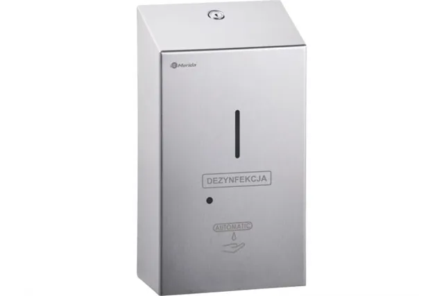 Bezdotykowy automatyczny dozownik płynu dezynfekcyjnego w sprayu na wkłady 1000ml MERIDA STELLA, stal matowa
 DSM409