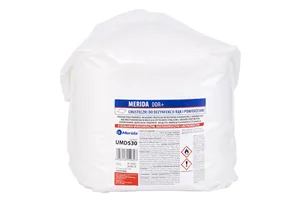 Chusteczki nasączone do dezynfekcji rąk i powierzchni MERIDA POLANA DDR+, wkład do wiadra 10 l, 122,36 m, 322 listki
 UMD530
