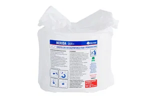 Chusteczki nasączone do dezynfekcji rąk i powierzchni MERIDA POLANA DDR+, wkład do wiadra 6 l, 65 m, 260 listków
 UMD520