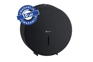 Pojemnik na papier toaletowy MERIDA STELLA BLACK LINE MAXI, średnica papieru do 23 cm, czarny
 Merida BSC104