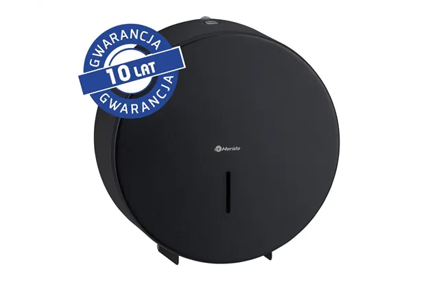 Pojemnik na papier toaletowy MERIDA STELLA BLACK LINE MAXI, średnica papieru do 23 cm, czarny
 Merida BSC104