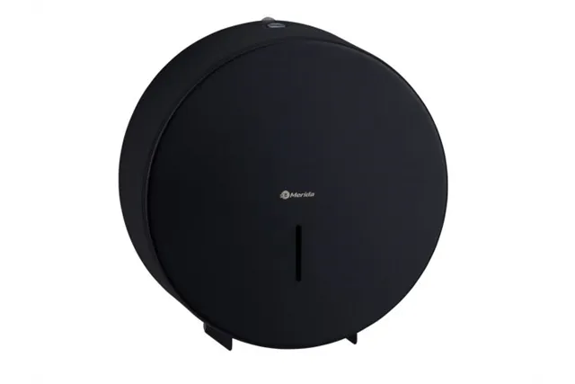 Pojemnik na papier toaletowy MERIDA STELLA BLACK LINE MAXI, średnica papieru do 23 cm, czarny
 Merida BSC104