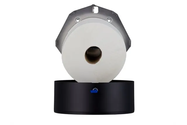 Pojemnik na papier toaletowy MERIDA STELLA BLACK LINE MAXI, średnica papieru do 23 cm, czarny
 Merida BSC104