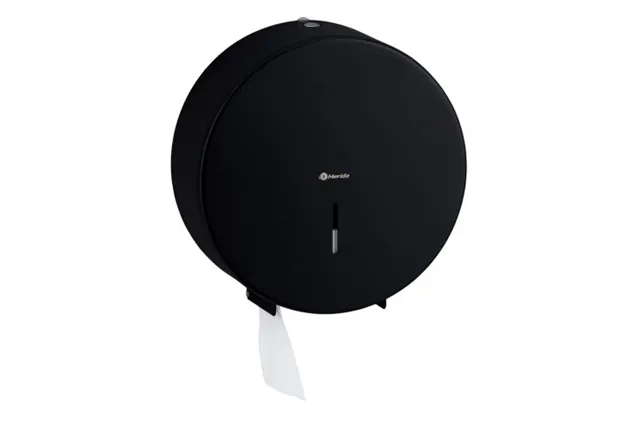 Pojemnik na papier toaletowy MERIDA STELLA BLACK LINE MAXI, średnica papieru do 23 cm, czarny
 Merida BSC104