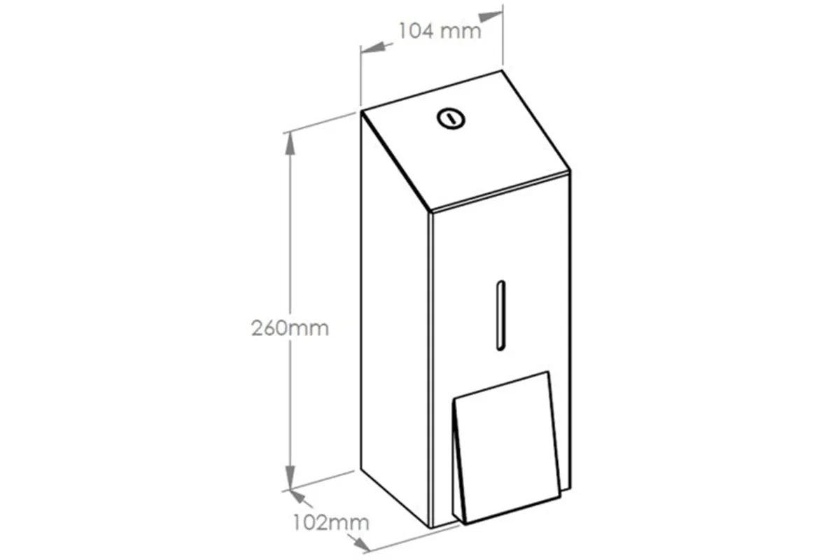 Dozownik mydła w pianie MERIDA STELLA Anti-FingerPrint MAXI na wkłady 700g pompka spieniająca stal matowa z powłoką AFP
 DSM276