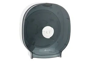 Pojemnik na cztery rolki papieru toaletowego bez gilzy MERIDA ONE, tworzywo ABS, biały
 Merida BEB302