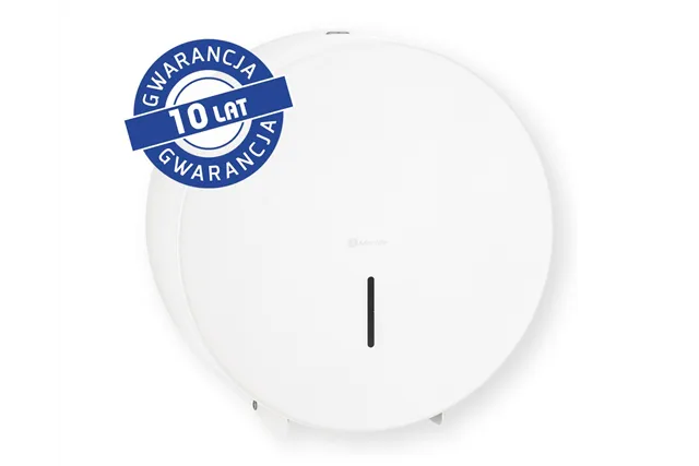 Pojemnik na papier toaletowy MERIDA STELLA WHITE LINE MAXI, średnica papieru do 23 cm, biały
 Merida BSB104