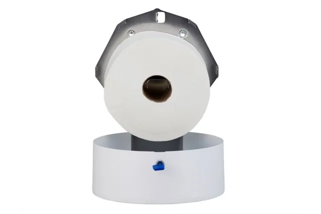 Pojemnik na papier toaletowy MERIDA STELLA WHITE LINE MAXI, średnica papieru do 23 cm, biały
 Merida BSB104