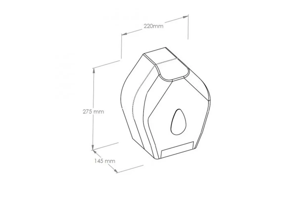 Pojemnik na papier toaletowy MERIDA UNIQUE EXCLUSIVE CARBON LINE
 Merida BUH221