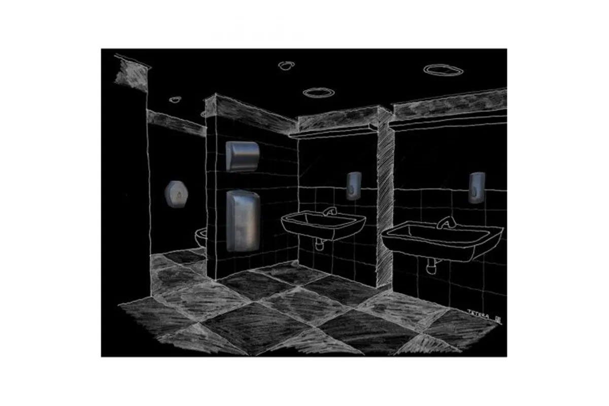 Pojemnik na papier toaletowy MERIDA UNIQUE GLAMOUR BLACK LINE
 Merida BUH219